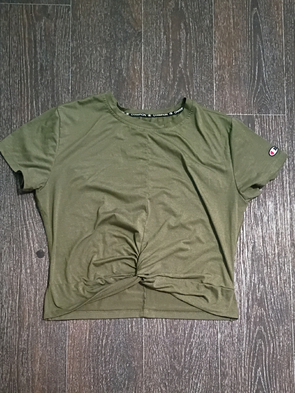 Champion Women's Olive Short Sleeve Tee